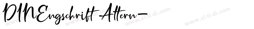 DINEngschrift Altern字体转换